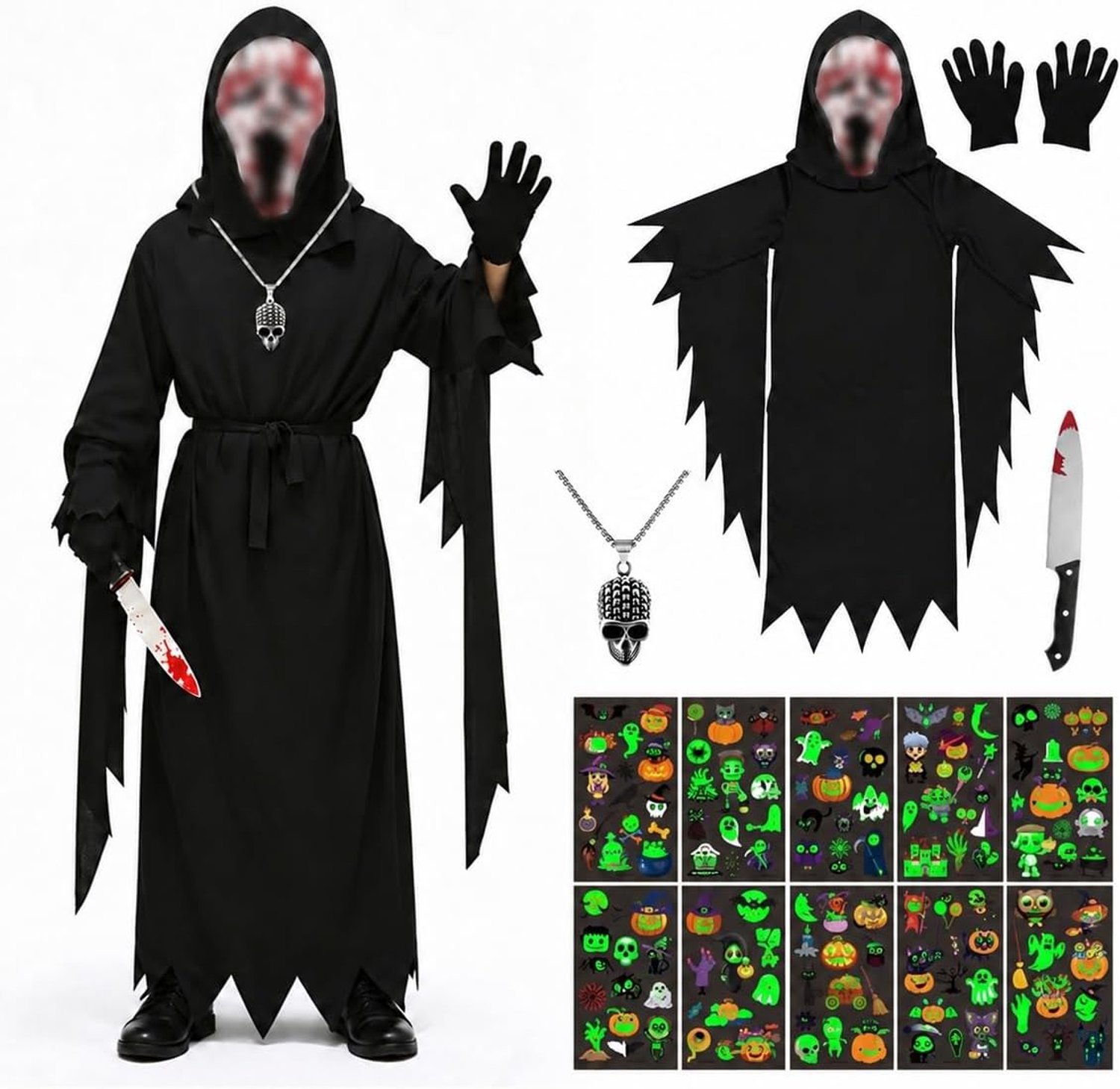 Halloween Ghostface-kostuum