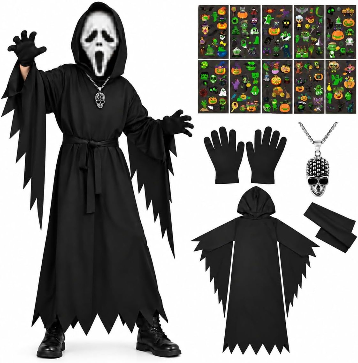 Halloween-kostuum van Ghostface