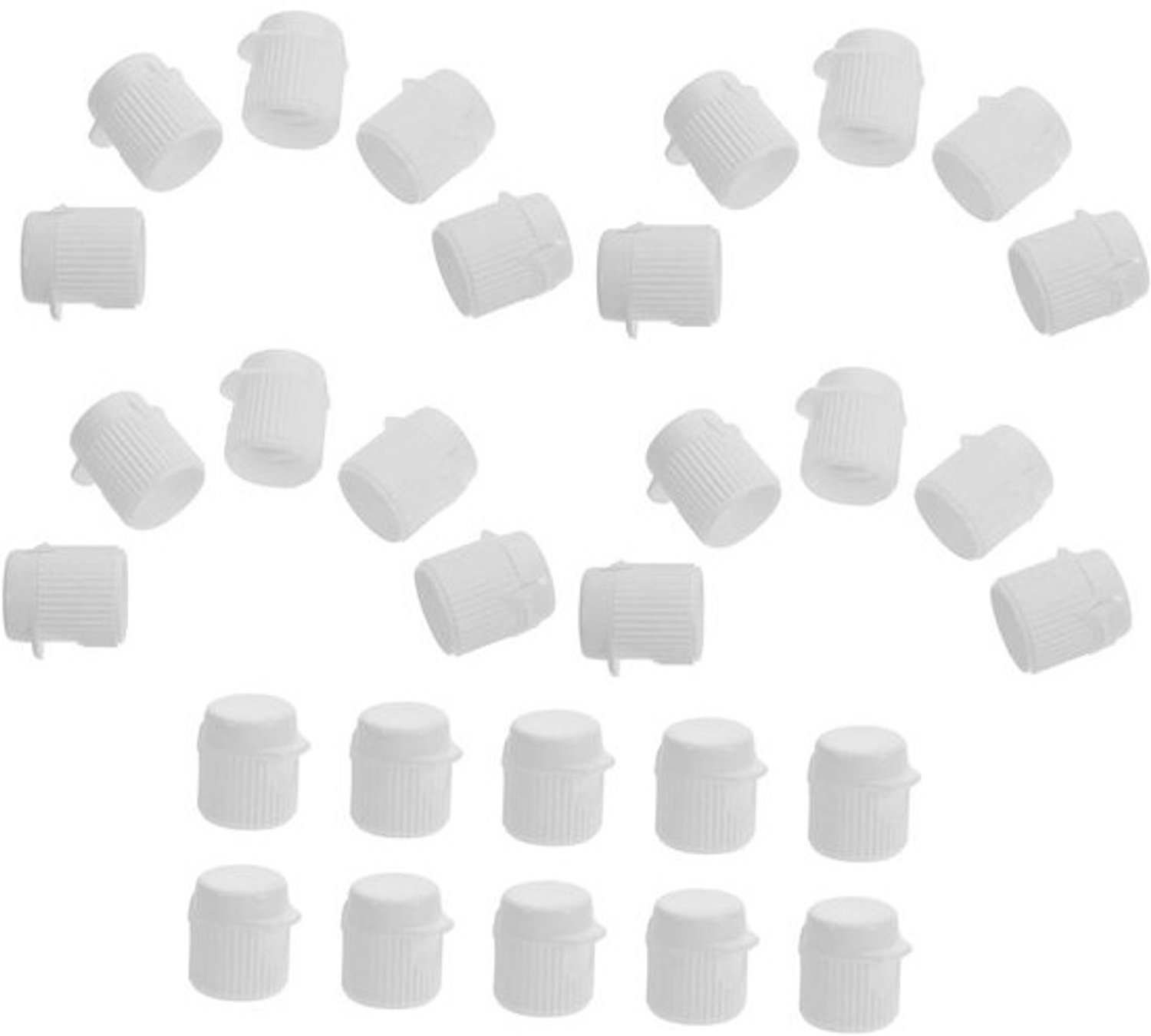 Doppen voor tandpastatubes - Mini-deksels - Reisformaat - Slijtvast kunststof - 30 stuks - Design