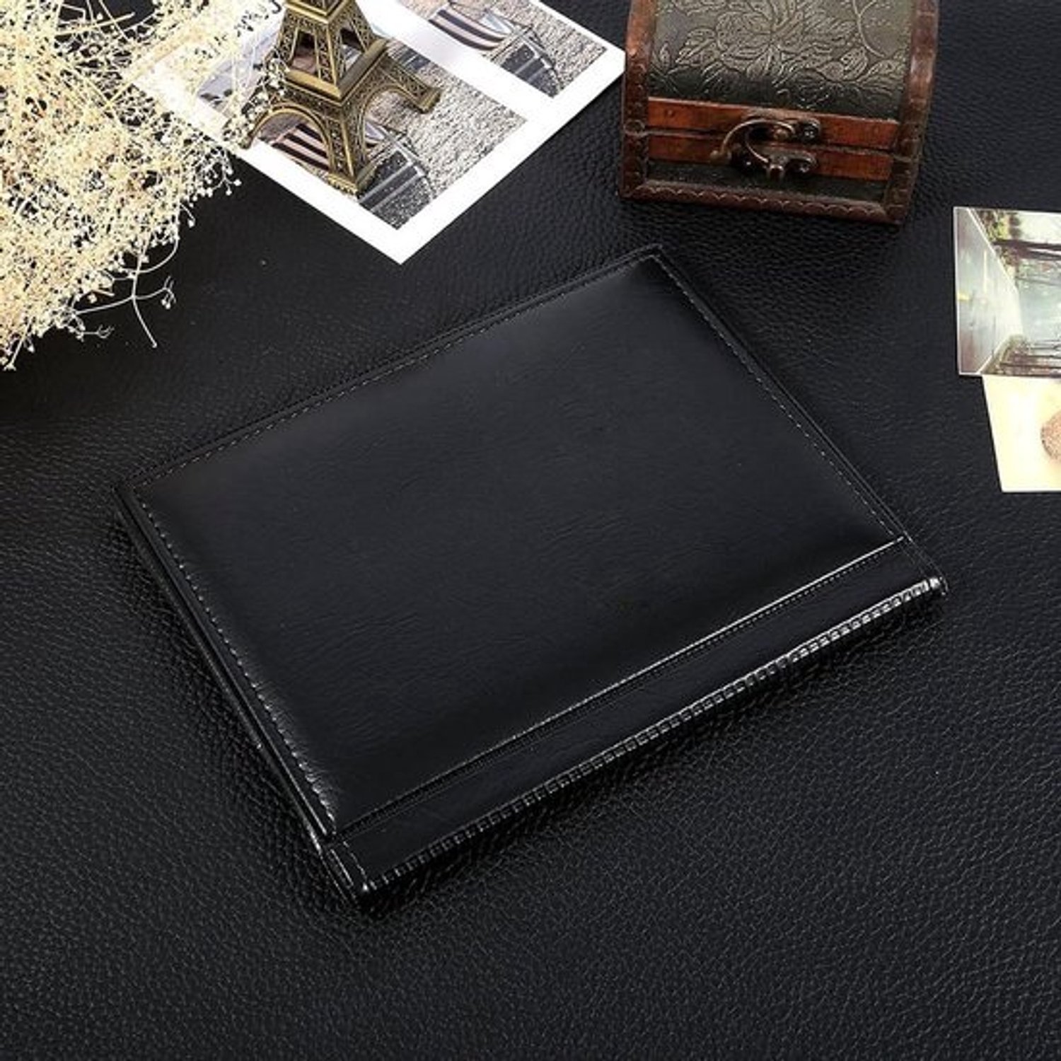 Muntenalbum - Verzamelboek - Munten bewaren - Opbergruimte met 250 vakjes - 22 x 17 x 3 cm - Zwart
