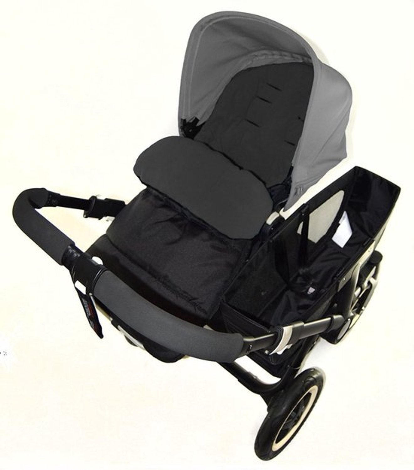 Voetenzak voor kinderwagen - Warme baby - Comfort voor baby's - Wind- en waterafstotend - 50 x 42 x 10 cm - Zwart