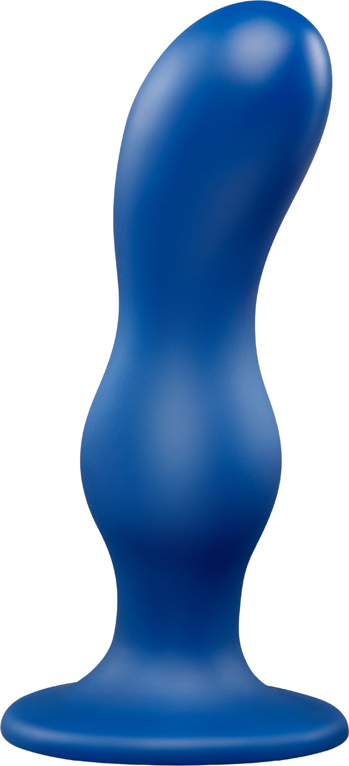 B-Vibe Milk 22cm Gebogen Anale Trainer met Taps Toelopende Punt en Zuignap - Buttplug Diameter 5.3 cm