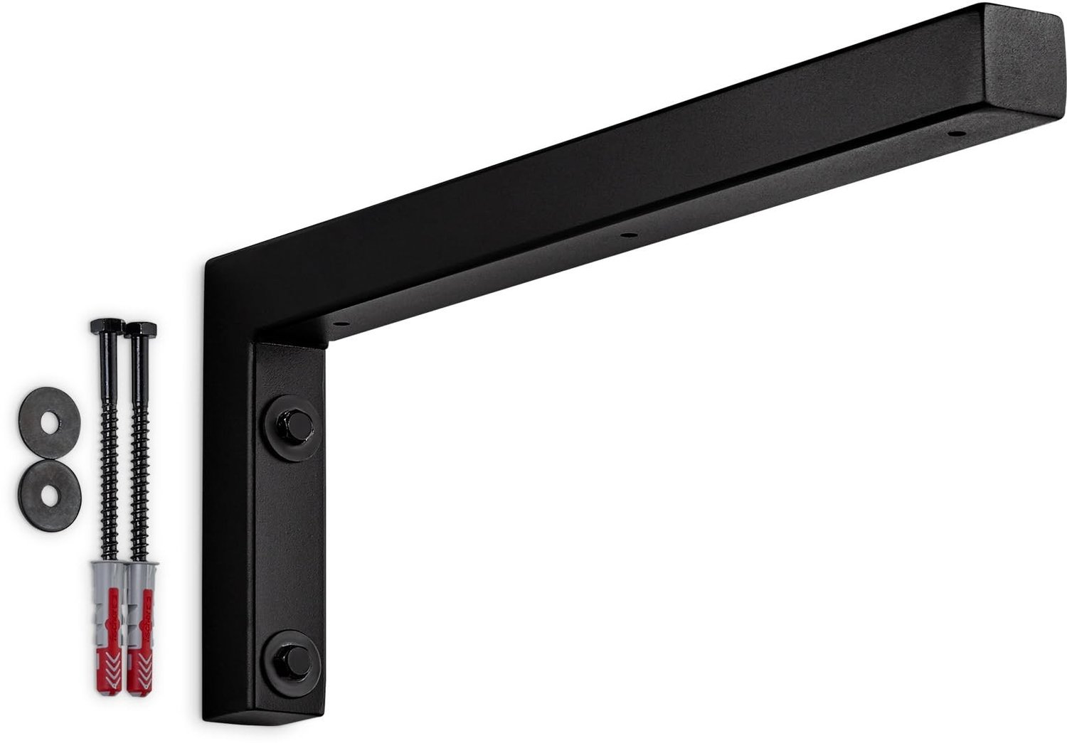 L-vormige Wandconsole Beugel van 400 x 150 x 30 mm in Zwart voor DIY