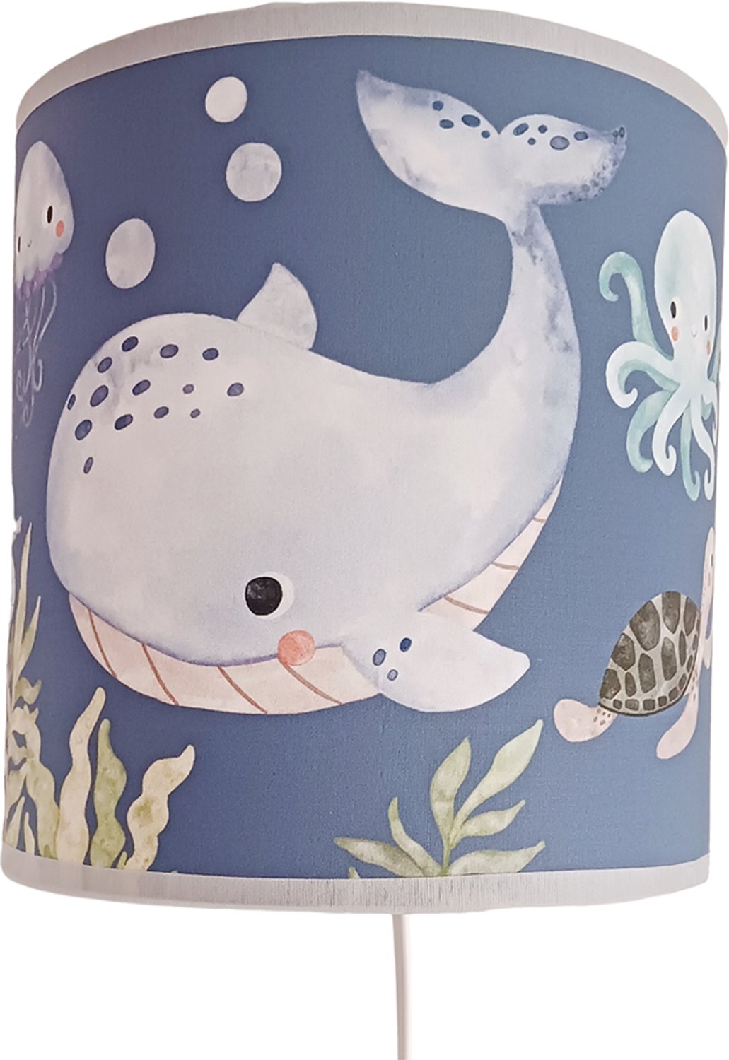 Wandlamp zeedieren blauw-wandlamp- under the sea-sfeerverlichting-pendel-lampen-kinderkamerdecoratie-woonaccessoires