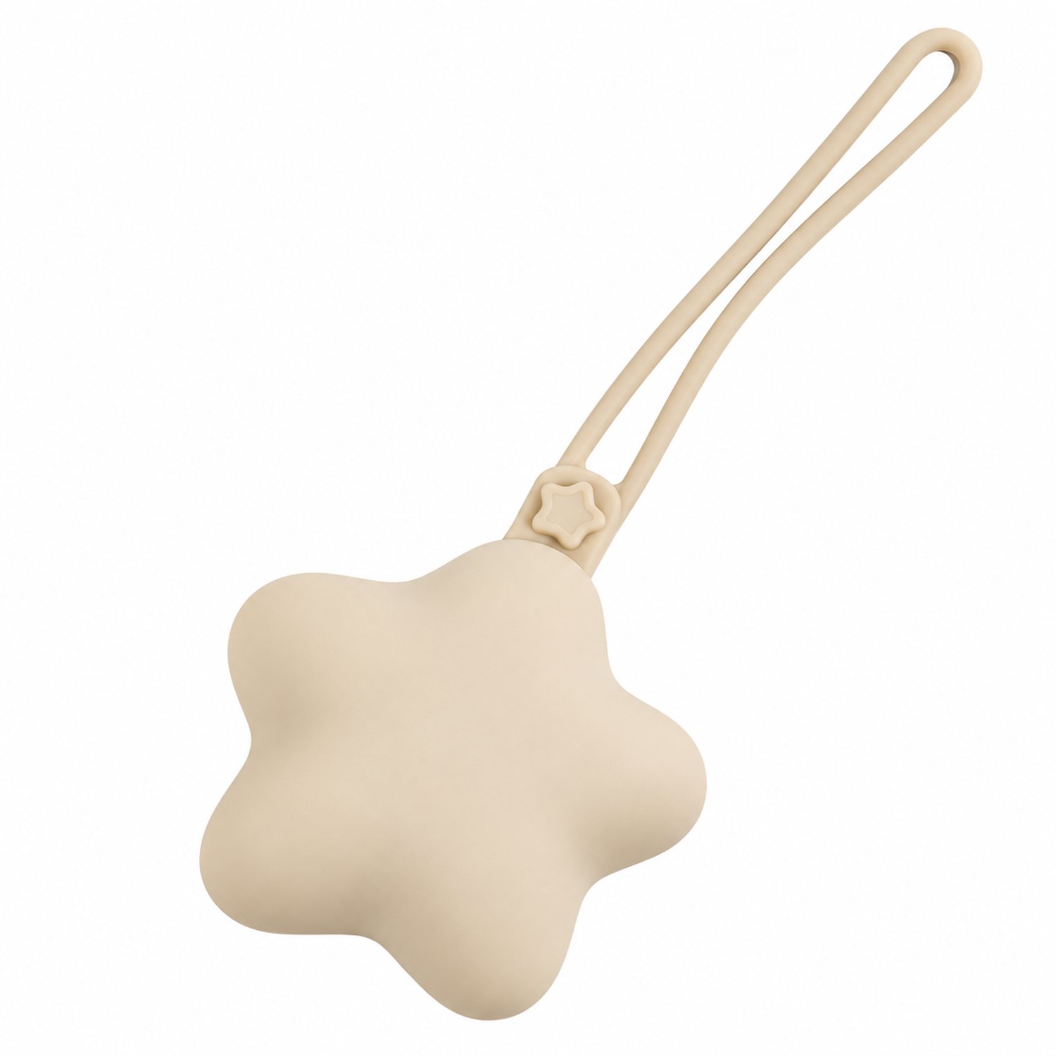 Vavida - Siliconen Speendoosje - Speenhouder - Ster - Fopspeen - Beige
