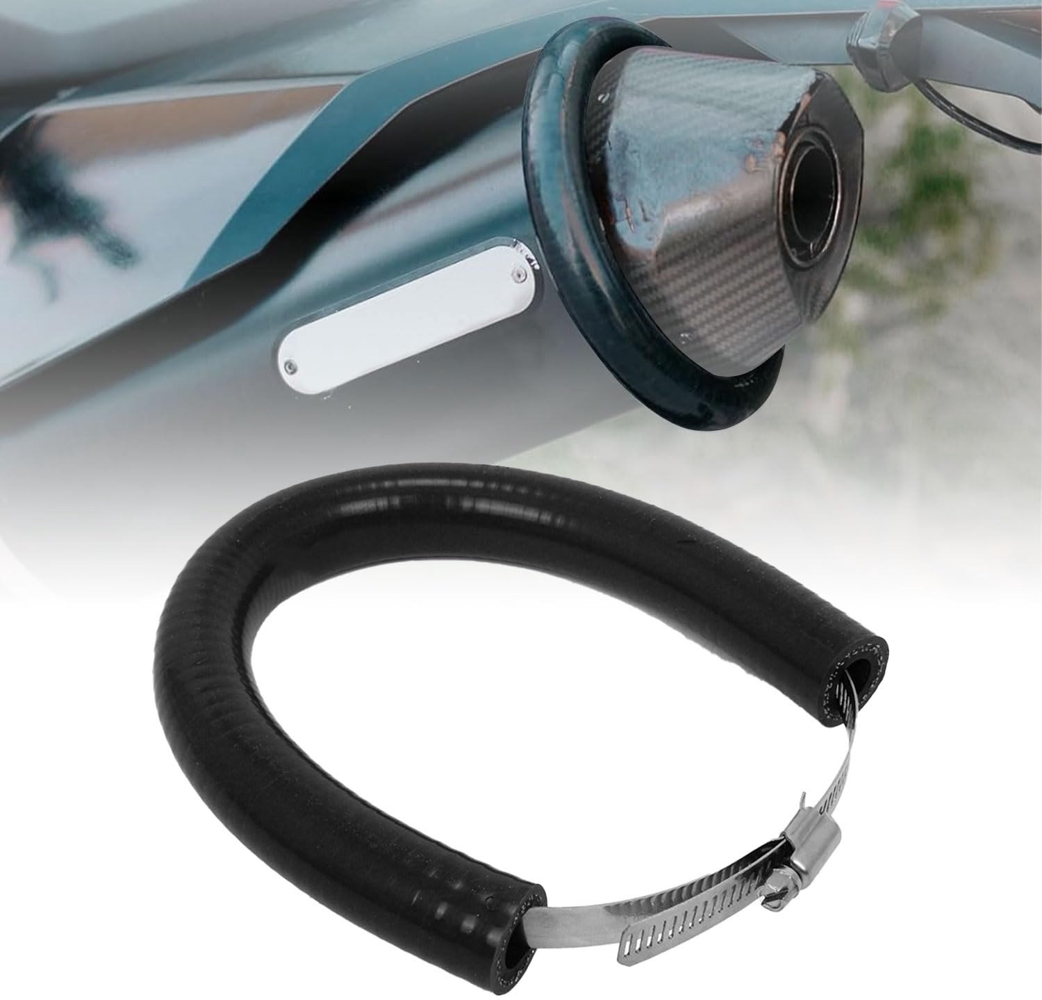 Motorfiets Uitlaatpijp Protector Zwart