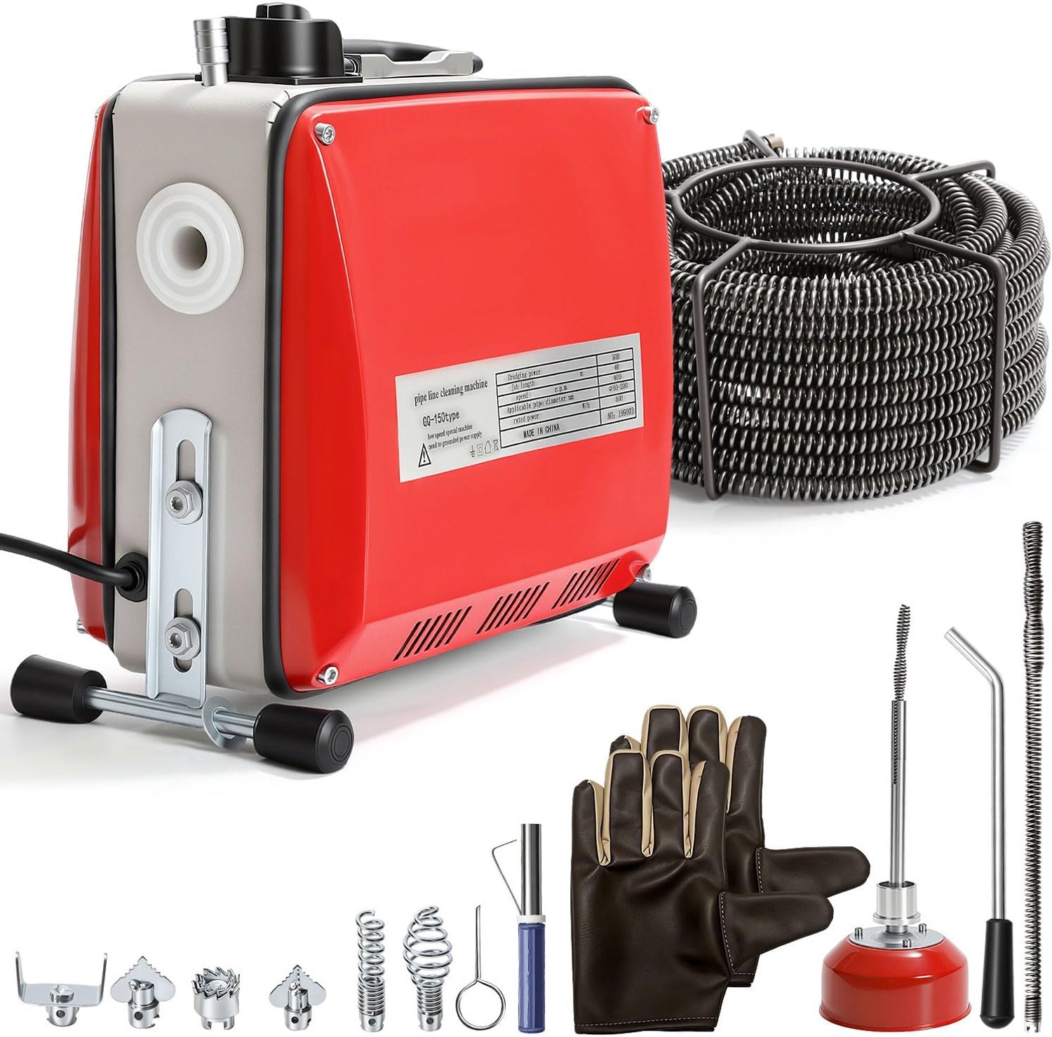 500 W, elektrische afvoerreiniger