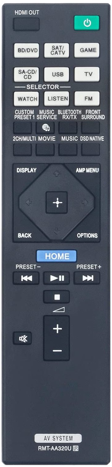 Vervangende Afstandsbediening voor Sony Audio Receiver