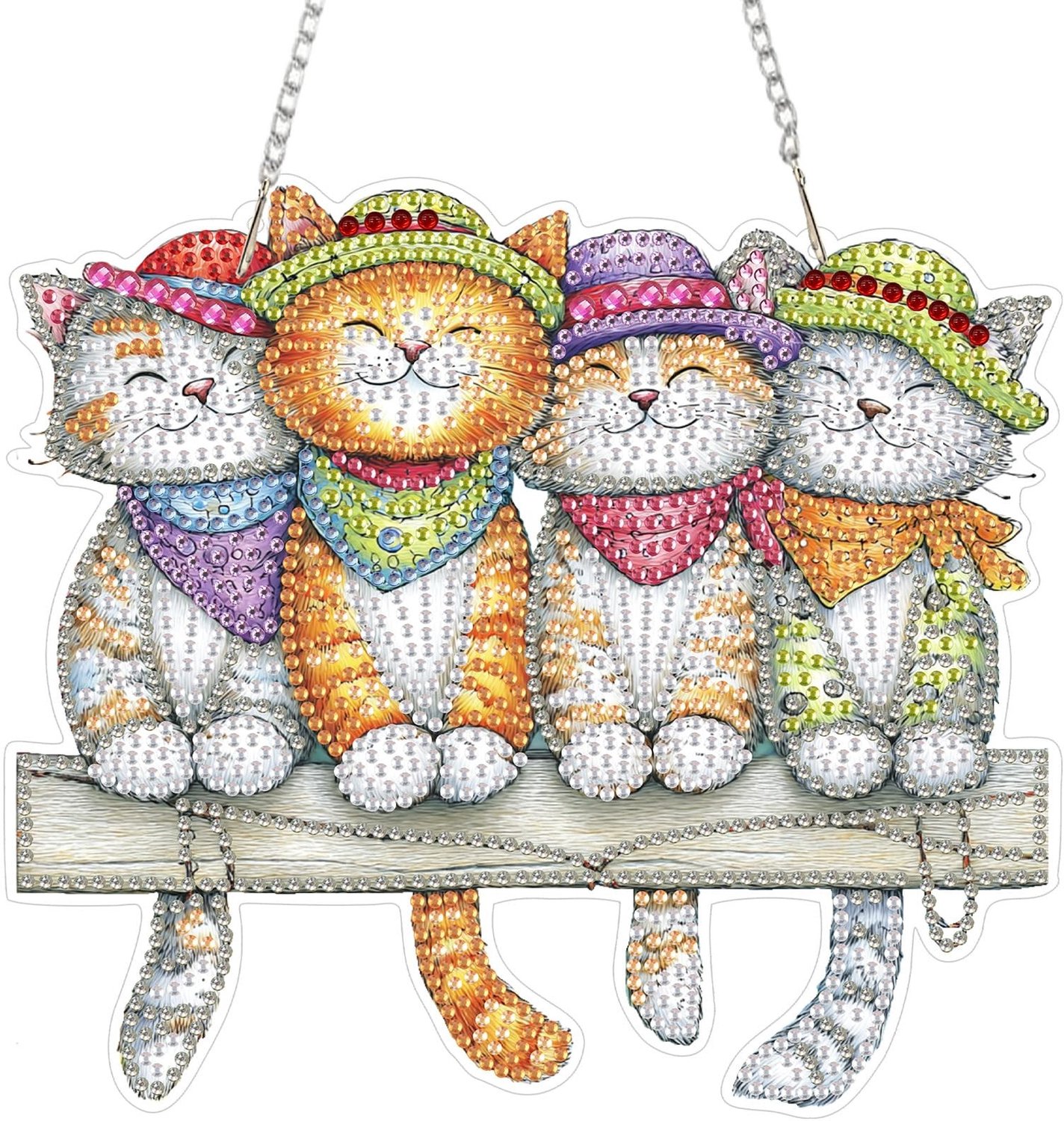 Diamond Painting Hangende Hanger Kit - Dubbelzijdig Ontwerp - Lichtgewicht Acryl - Decoratie Woonkamer - Sprankelende Edelstenen - Duurzaam en Breukbestendig