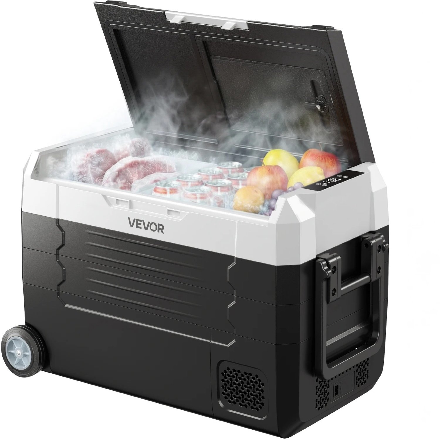 Marqs koelkast - Koelkasten - Vriescombinatie - koelvriescombinatie - Tafelmodel - 45 Liter - 2 Zones - 69x39x51 cm - Appbediening