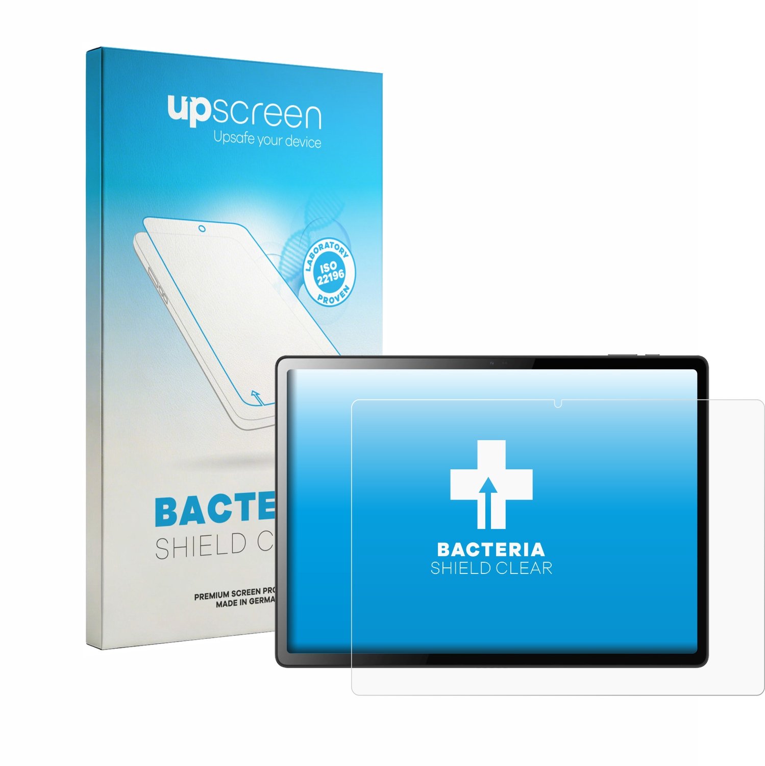 upscreen - Screenprotector voor Logicom Tab XXL 14" - Folie Beschermfolie transparant antibacterieel