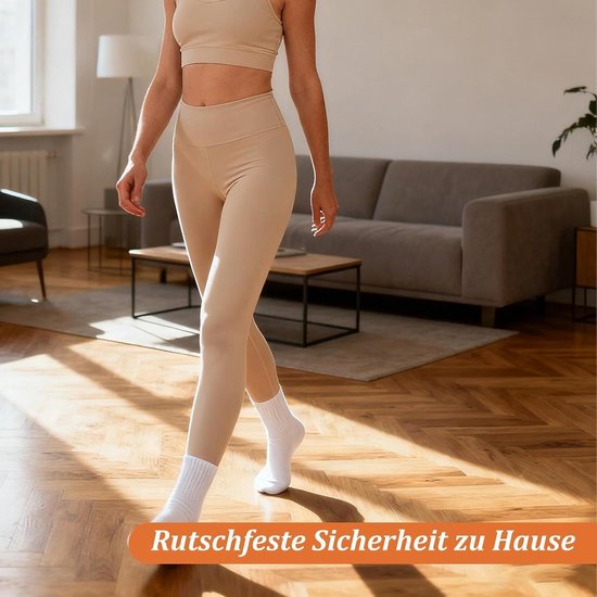 8 Paar Antislip Sokken Dames - Yoga, Pilates, Fitness - Maat 35-40 — afbeelding 3