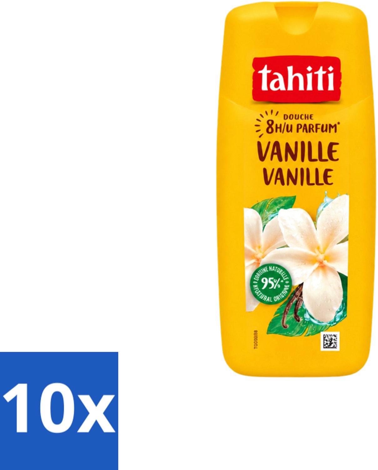10 x Tahiti – Douchegel – Vanille - 315 ml - Voordeelverpakking - 10 stuks