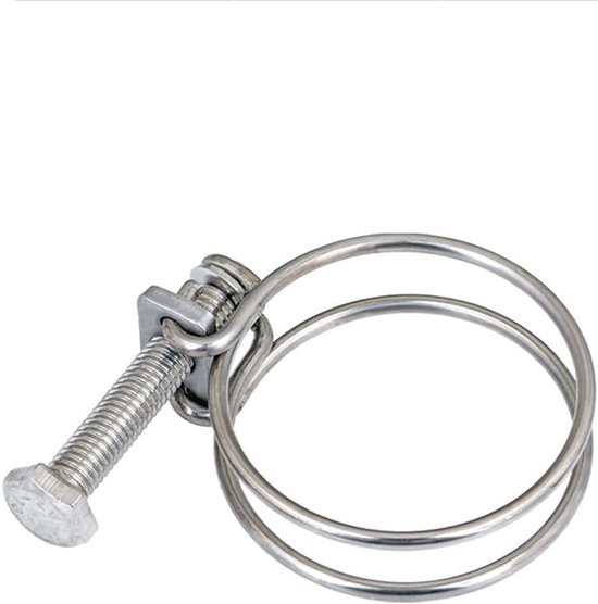10 stuks dubbele draad slangklemmen, verstelbare 32 mm-36 mm waterslangklemmen, roestvrijstalen buisklemmen, 11 maten - Homevero — afbeelding 3