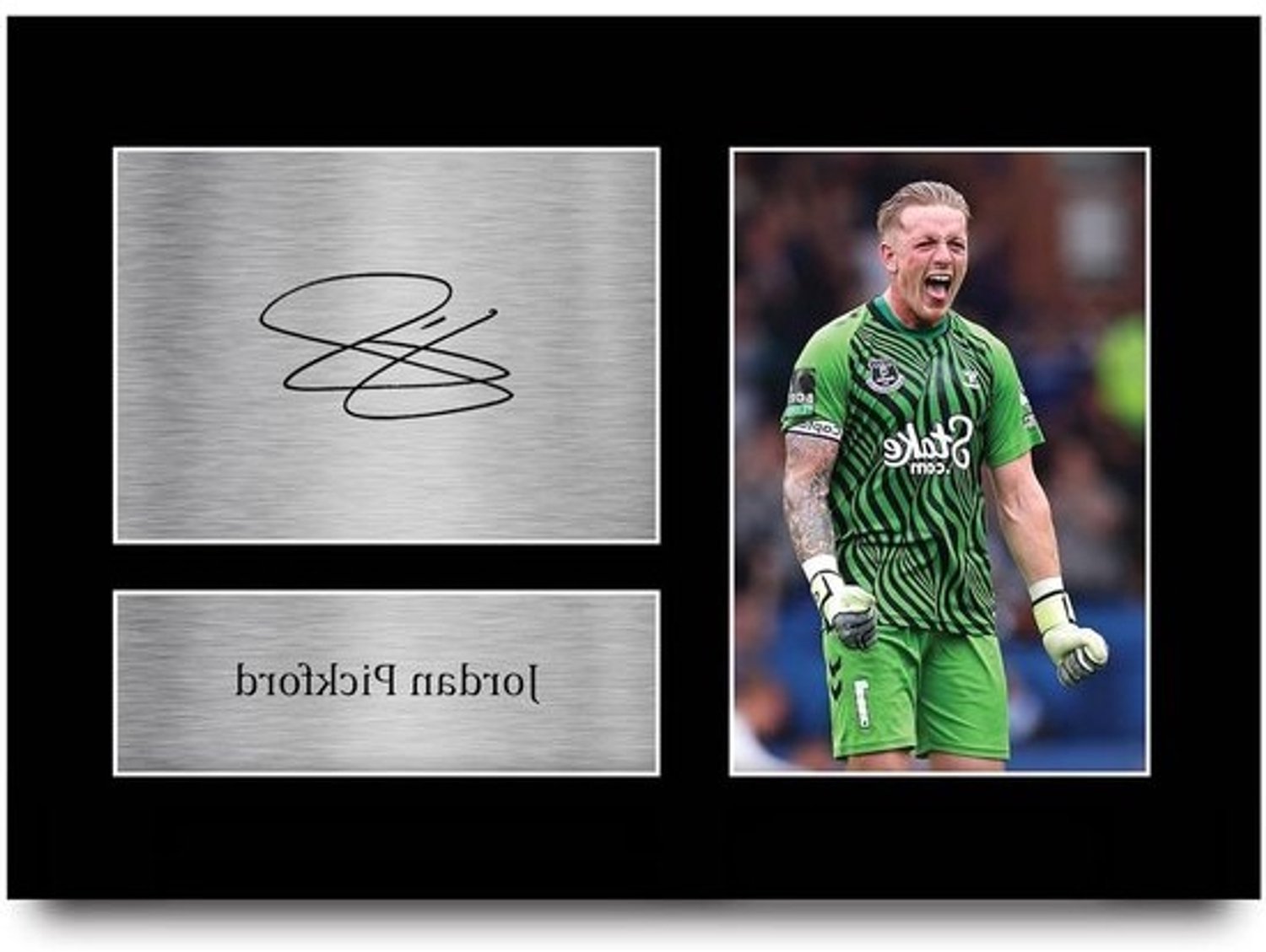 Voetbalfoto - Foto met gedrukte handtekening - Cadeau voor fans - Replica van een handtekening - A4 - Niet gespecificeerd