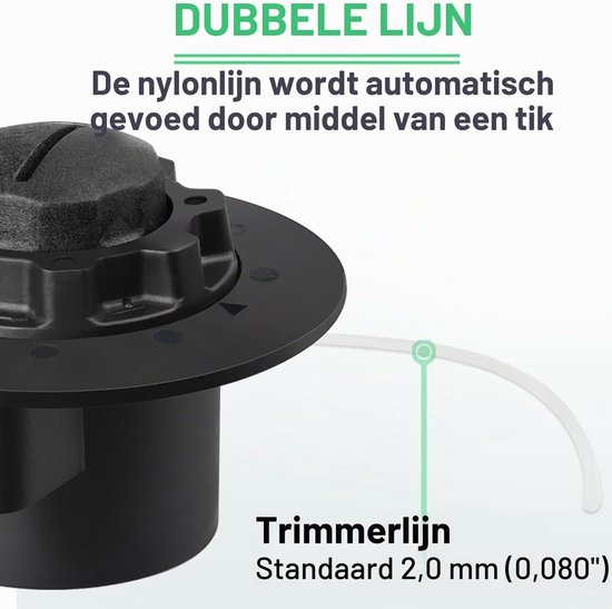C5-2 Maaikop voor STIHL Grastrimmers, Fadenkopf voor Stihl FS40 FS45 FS46 FS50 FSE60 Motorsense Toebehoren Autocut C 5-2 Fadenspule Vervangend Onderdeel 2,0mm Maaifaden Toebehoren — afbeelding 4
