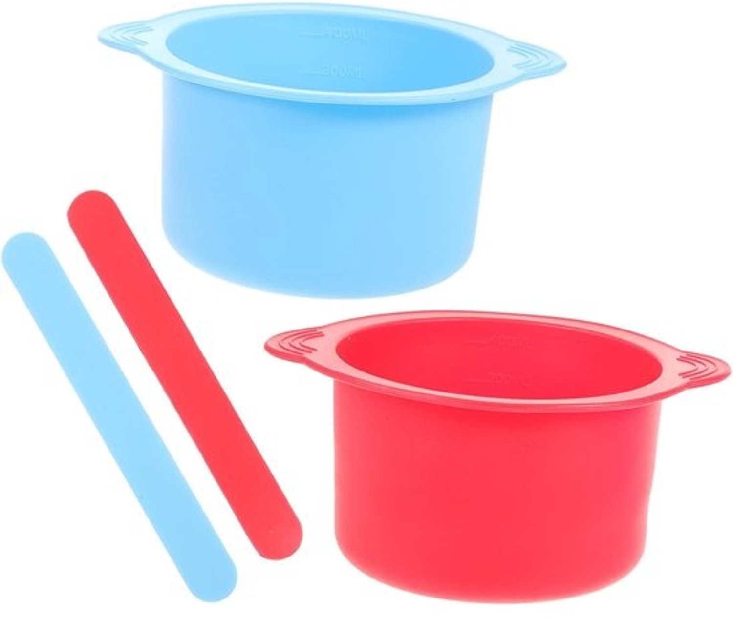 Siliconen waxkom - Kom voor harsverwarmer - Thuis ontharen - Handvat tegen verbranding - 14 x 11 x 6 cm - Niet gespecificeerd