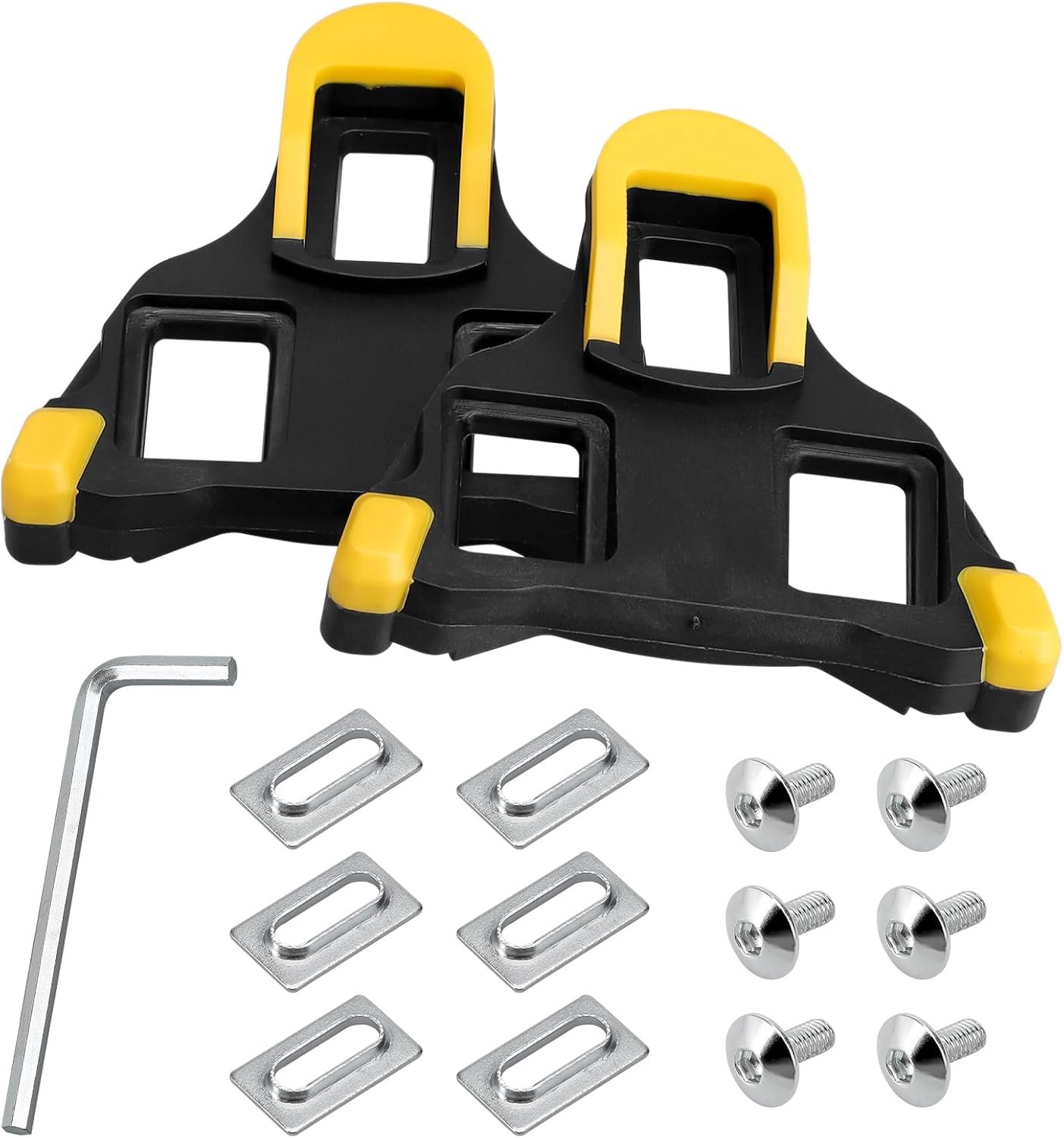 Pedaal noppen, racefietspedaalplaten Cleats voor Shimano SPD SL Precision, Cycling Cleat compatibel met SPD SL SM-SH10 SM-SH11 SM-SH12 voor racefietsen, wielrennen, wedstrijdfietsen