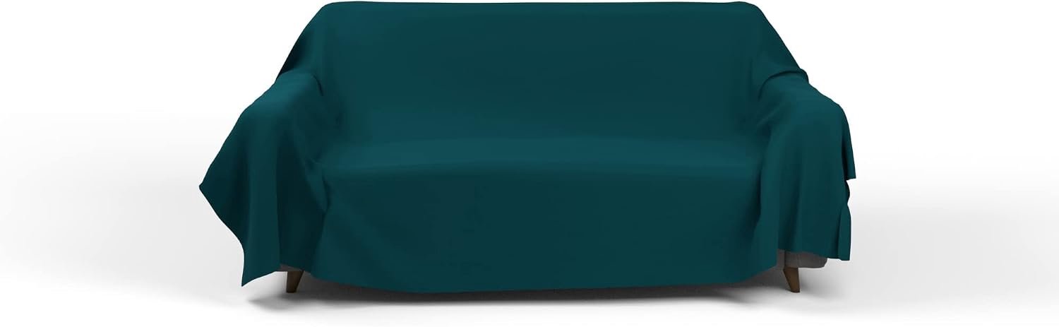 Sprei Max Color, effen, petrolgroen, 270 x 300 cm
