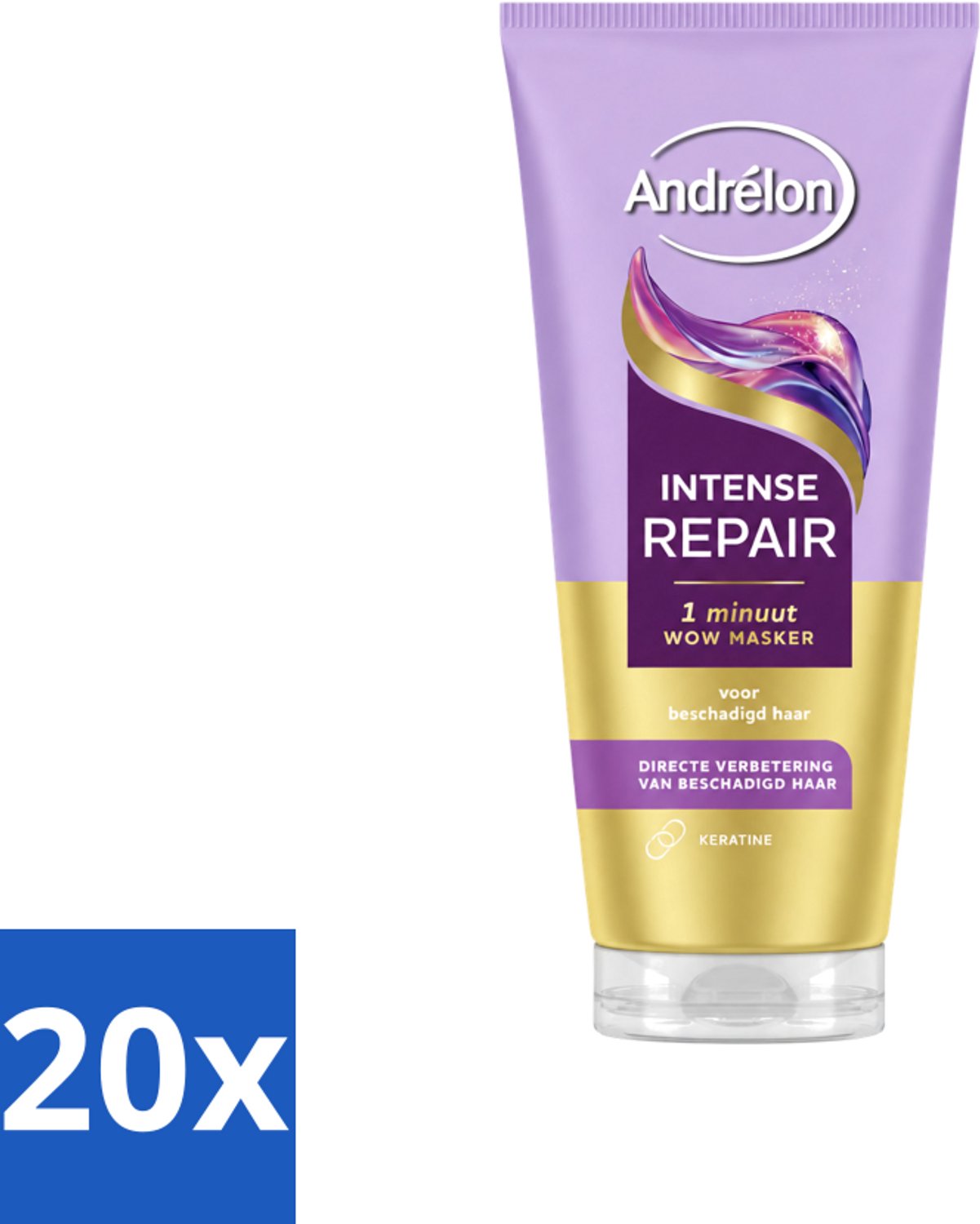 20 x Andrélon – Haarmasker WOW – Intense Repair – 180 ml - Voordeelverpakking - 20 stuks