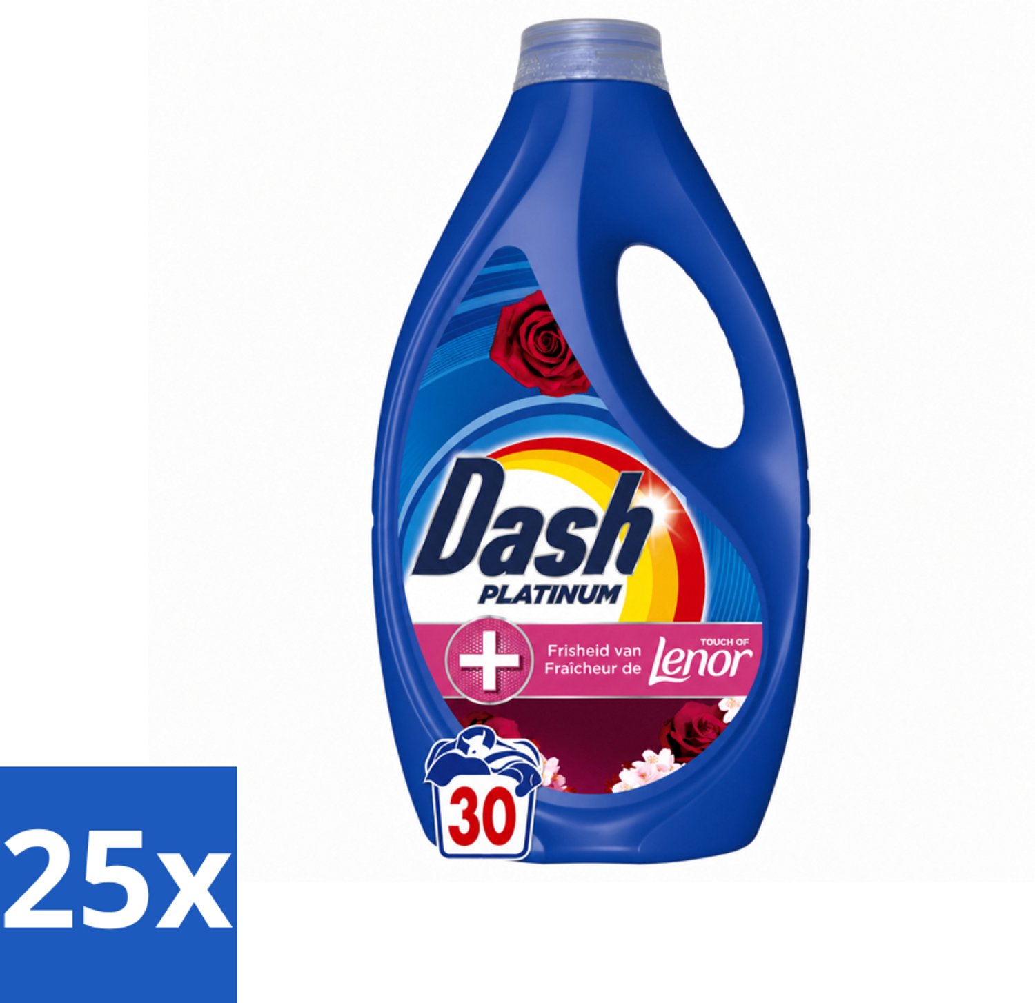25 x Dash – Wasmiddel – Jasmin & Rose de Mai – 1350 ml - Voordeelverpakking - 25 stuks
