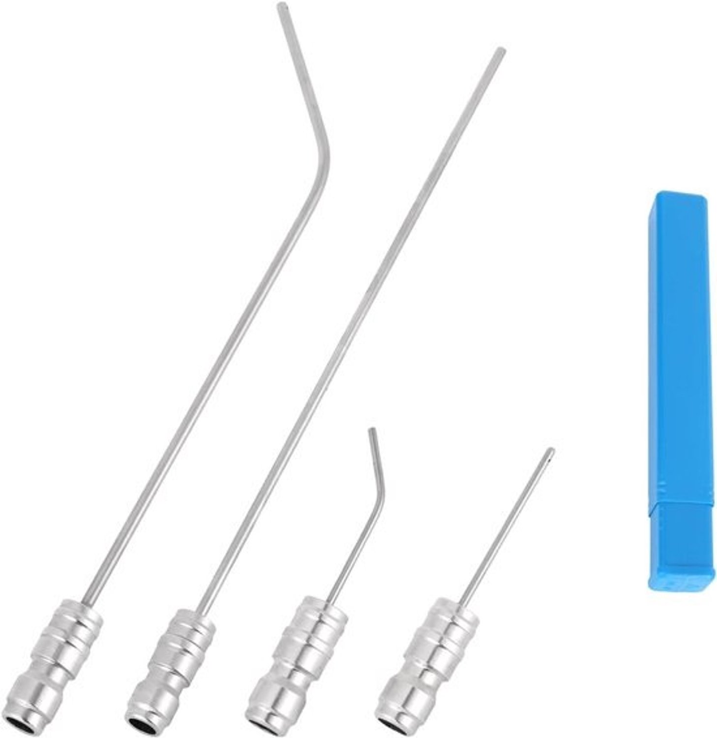Hogedrukreiniger sproeierkit - Mondstukken voor hogedrukreiniger - Dieptereiniging - Roestvrij staal - 4 stuks - Zilver