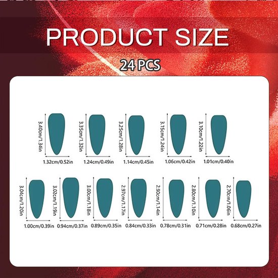 24 Stuks Franse Spitzen Middelgrote Amandel Kunstnagels Kattenoog Acryl Nagels Druk Op Tips Set 3D Glanzende Kruis Hangers Ombre Valse Nagels — afbeelding 2
