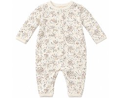 Baby pyjama - biologisch katoen - drukknoopsluiting tot de onderkant van het pijpje - maat 62/68 - print stipje, sterretje