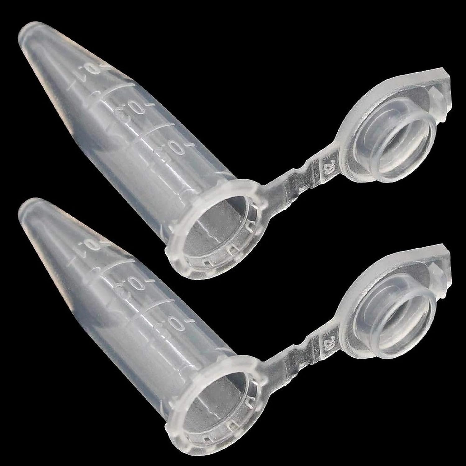 200 Pieces Micro Centrifuge Tubes 0.5ml Scale Plastic Micro Centrifuge Test Tubes with Attached Snap Cap for Laboratory Centrifuge Tubes Sample Bottles Laboratory Consumables