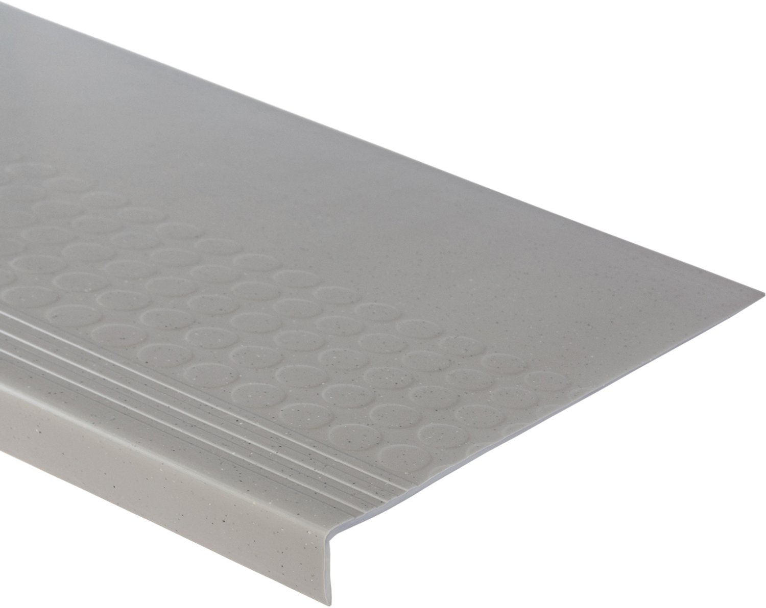 Rubbermagazijn - Trapbekleding PVC - Antislip - Lichtgrijs LxB=1200x480mm - 4mm dik - Traptreden bedekking