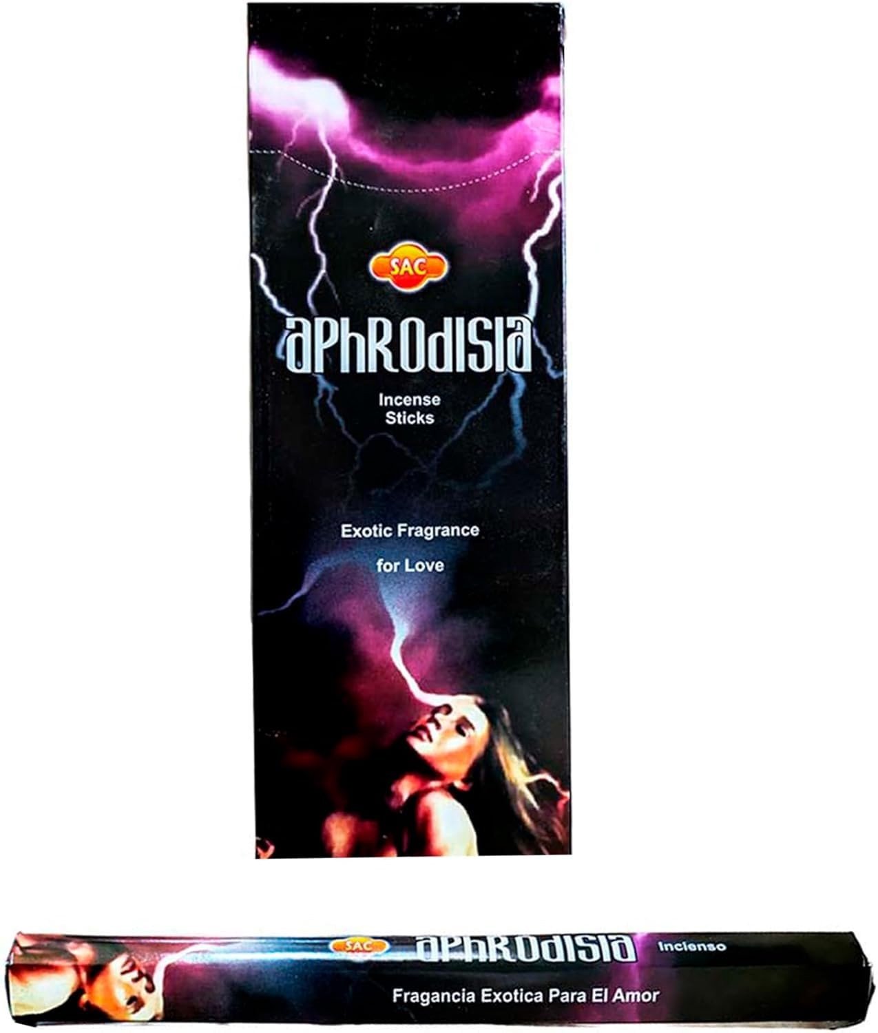 Afrodisia Incense Sticks - Musk, Amber en Sandelhout Geur - Value Pack 6 Hexagonale Tubes