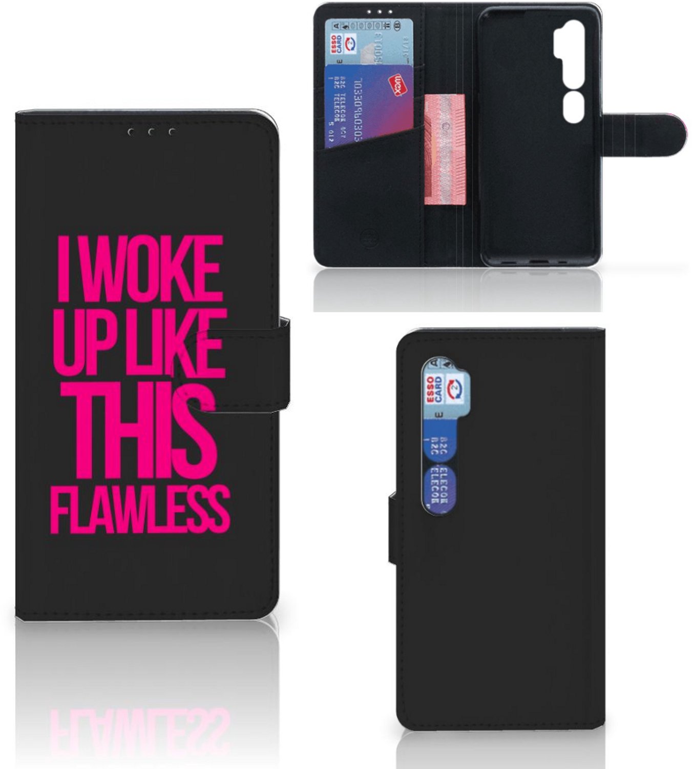 Xiaomi Mi Note 10 Pro Hoesje met naam Woke Up - Origineel Cadeau Zelf Maken