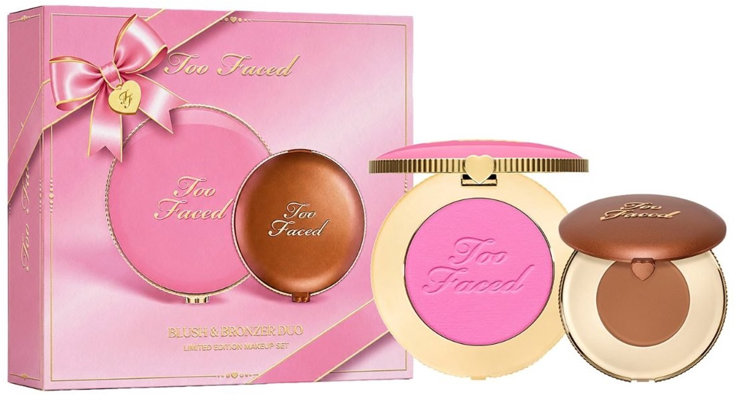 Too Faced - Blush & Bronzer Set - Cloud Crush blush en Chocolate Soleil bronzer - Make-up Cadeauset