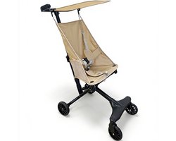 Lichtgewicht Buggy & Reisbuggy - Compact inklapbaar Kinderwagen - Opvouwbaar Wandelwagen - Tot 22 kg Draagkracht - Stabiel 4-Wiel Design & Anti-Schok - Ideaal voor Camping & Auto - Oersterk Aluminium Frame - Voor kinderen van 1、2、3、4、5、6 jaar - Beige