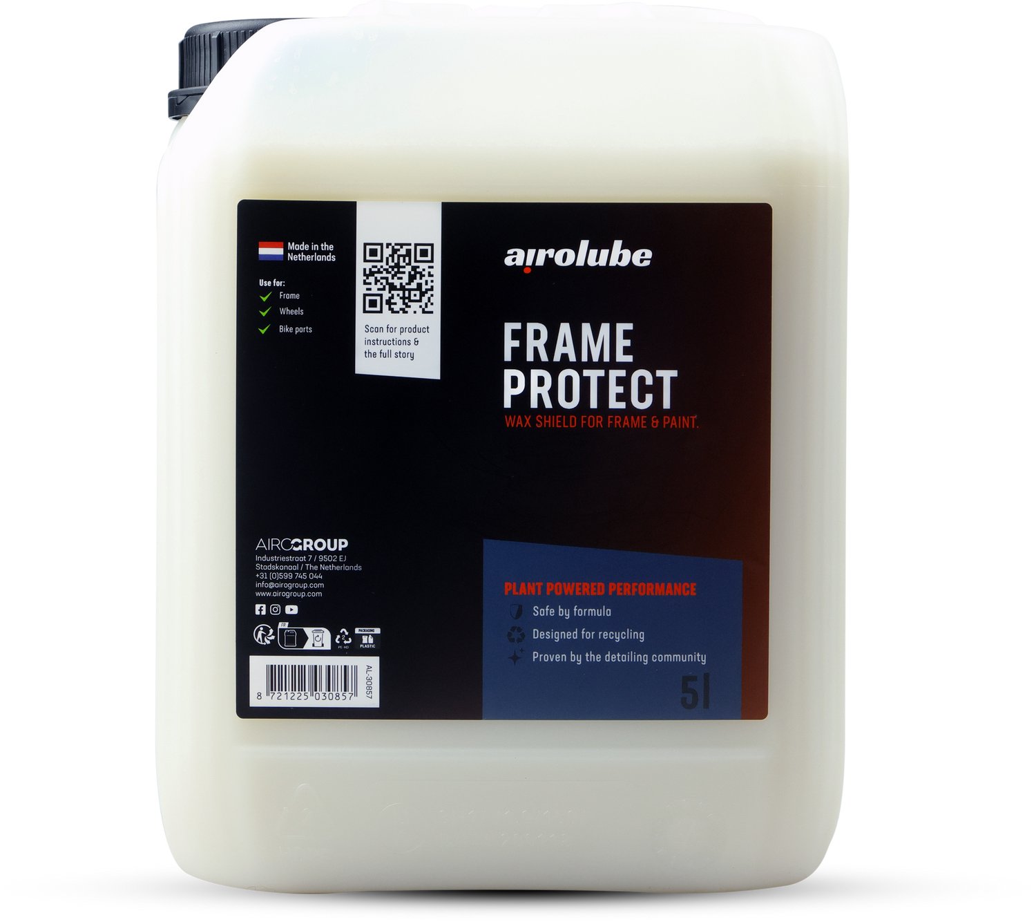Airolube Frame Protect 5L – Beschermende Waxspray voor Fietsframe & Velgen – Speed Wax – Mat & Glans