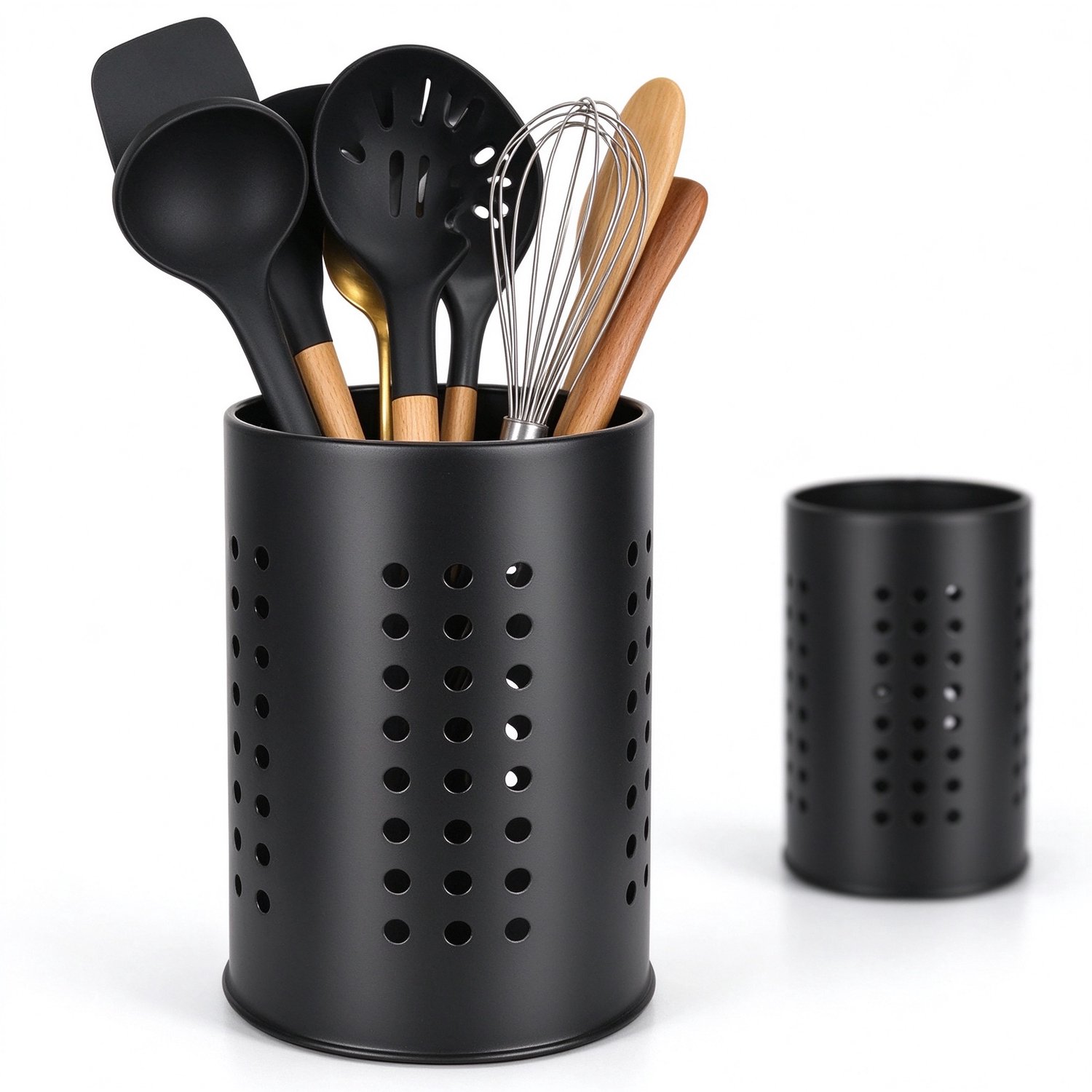 Lifhelpe Keukenaccessoires - Bestekmand set - 2 stuks van roestvrij staal - Praktische keukenopbergmand - Voor bestek en keukengerei