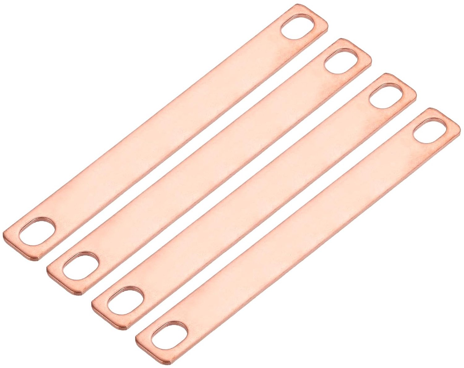Verbindingsstang 85 mm - koperen verbindingsstang - voor LiFePO4 lithiumbatterijcellen - 4 stuks - ServiceTopper