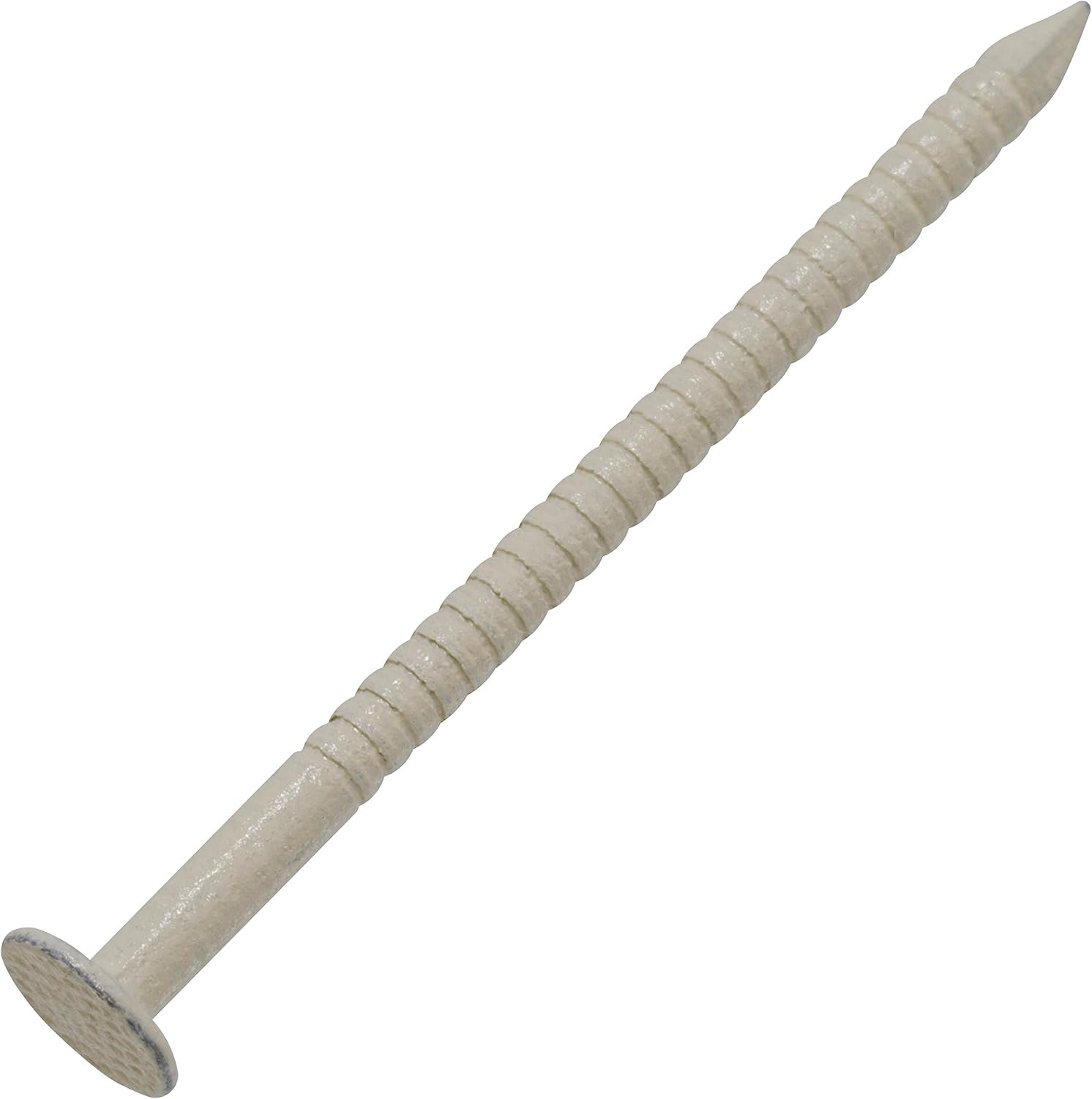 Gekartelde nagels Ø 2,3 x 37 mm - A2-staal - platte kop - bevestiging van houten platen, gevelplaten - 25 stuks - m-winkel