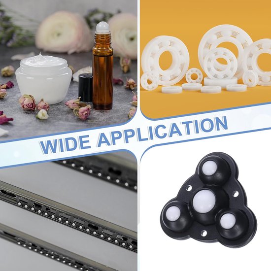Kogellagers 7 mm - nylon - gepolijst - soepele werking Vemera - 50 stuks - Vemera — afbeelding 4