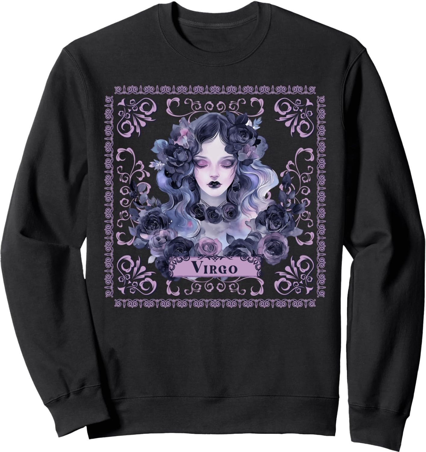 Sweatshirt met sterrenbeeld Maagd in victoriaanse stijl