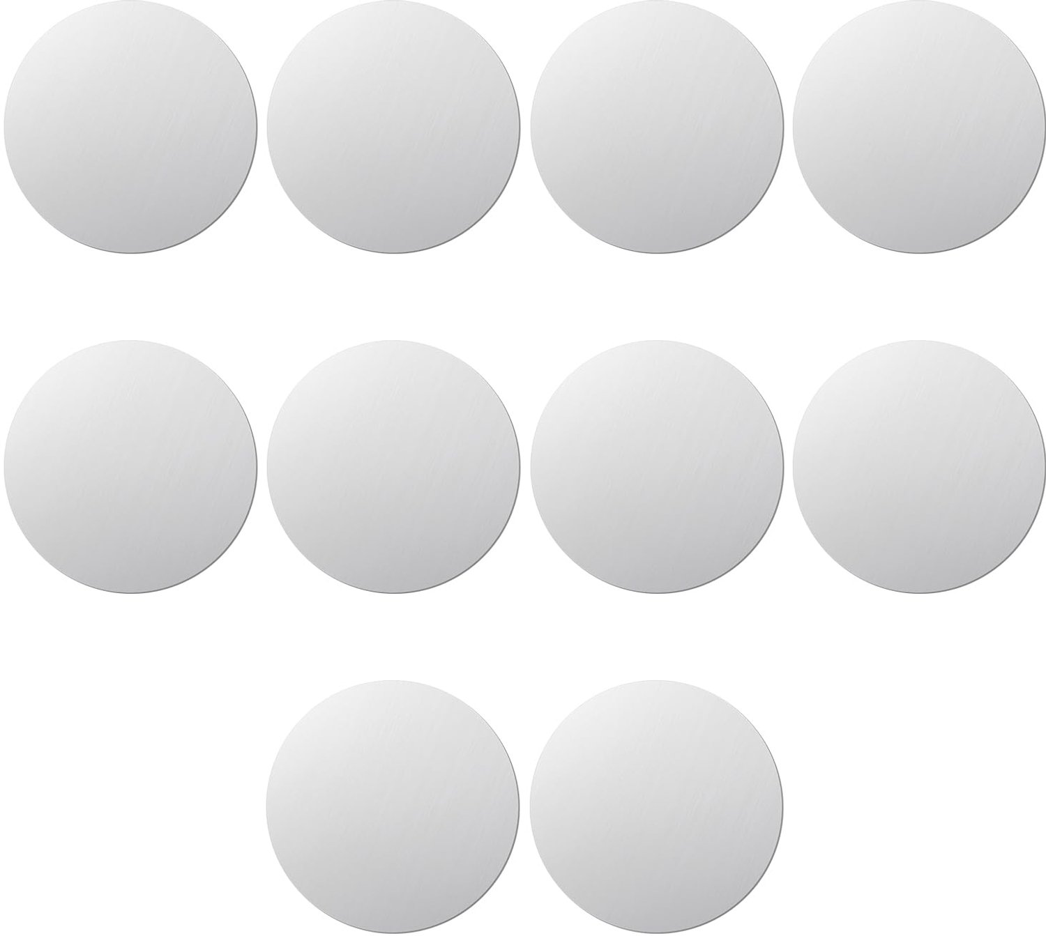 Staalplaten 20 x 0,8 mm, 10 stuks