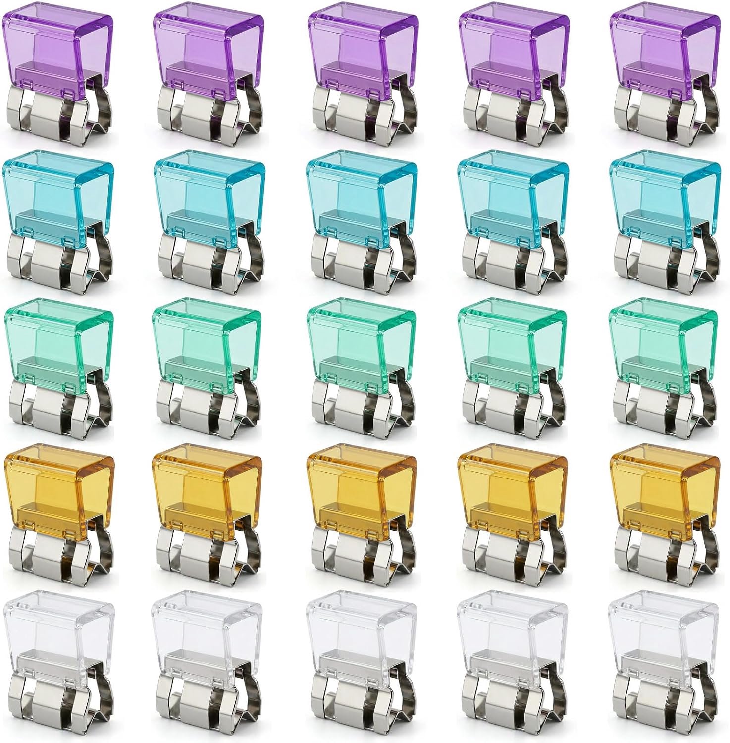 Onzichtbare clips voor het inkorten van broekspijpen (30 stuks, multicolor)