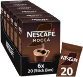 Nescafé Mocca oploskoffie - 6 doosjes x 20 zakjes