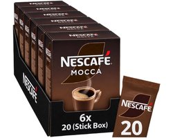 Nescafé Mocca oploskoffie - 6 doosjes x 20 zakjes