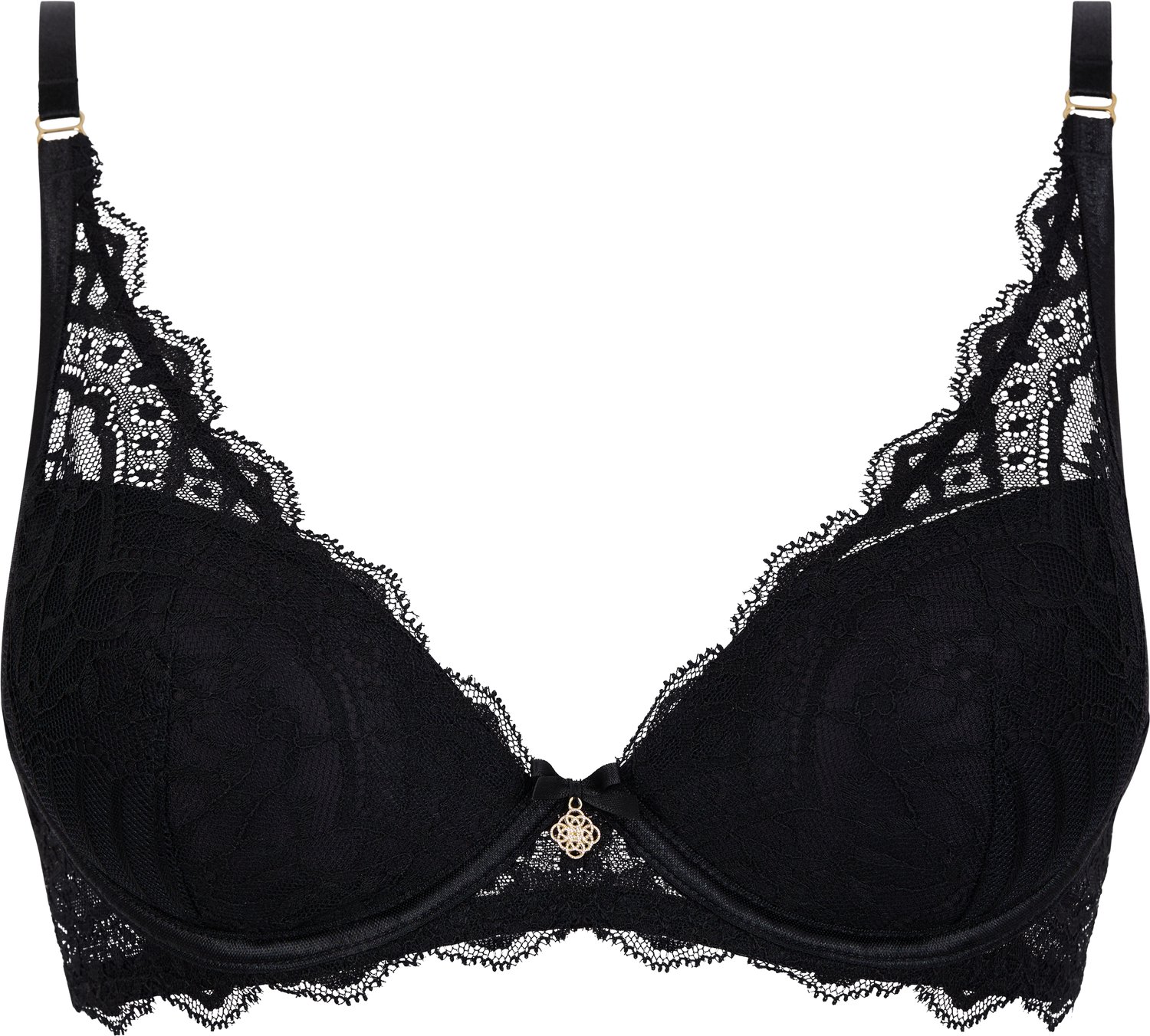 Aubade-love vertigo-zwart- push up- 75/90C
