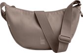 Taupekleurige Moon Bag crossbodytas met het GOT BAG logo in het midden.