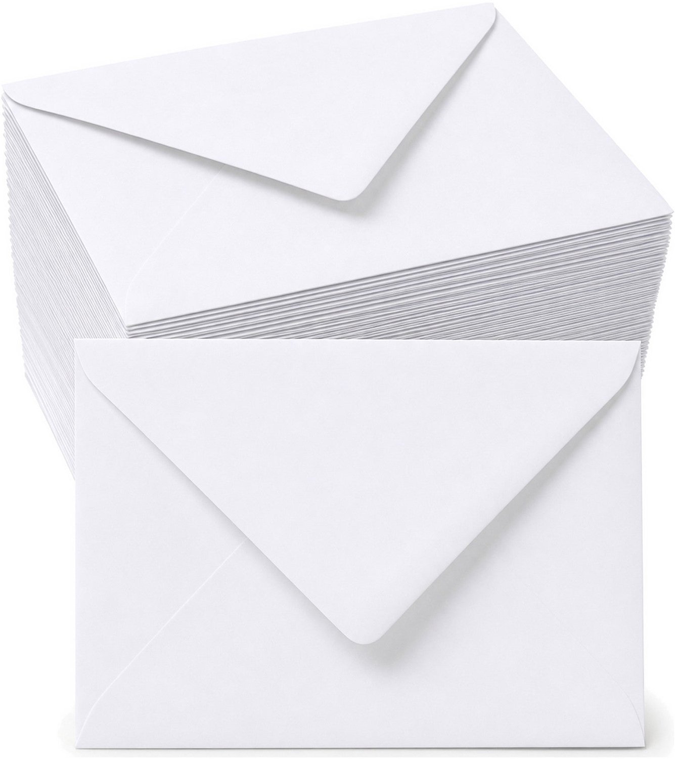 Enveloppen Wit 11.4x16.2 cm - 60 stuks - 120 gram - Witte Enveloppen C6 - Wenskaart Envelop
