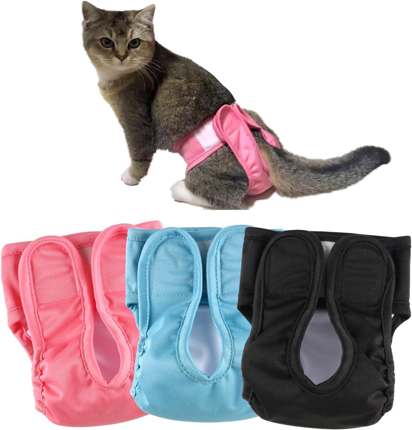 Kattenluiers, super absorberend, verstelbaar 3 stuks