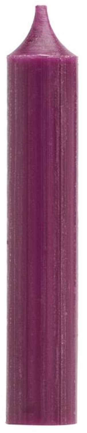 Branded by Dinerkaarsen - Doosje met 8 dinerkaarsen - 2,1 x 12 cm - Aubergine Peach