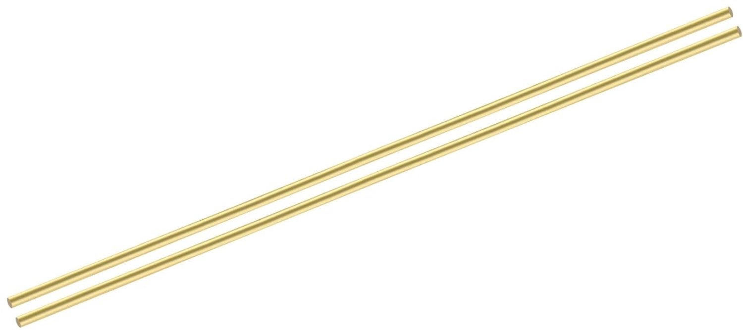 Messing staven 5 mm - 1/5 inch x 300 mm - ronde stang - ideaal voor modelbouw m-winkel - m-winkel